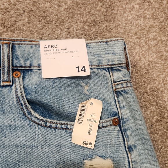 High Rise Aeropostal Denim Mini Skirt - Picture 3 of 8